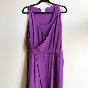 Chloe purple silk tank dress
